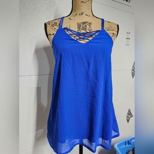 Elegant Blue Women's Dress